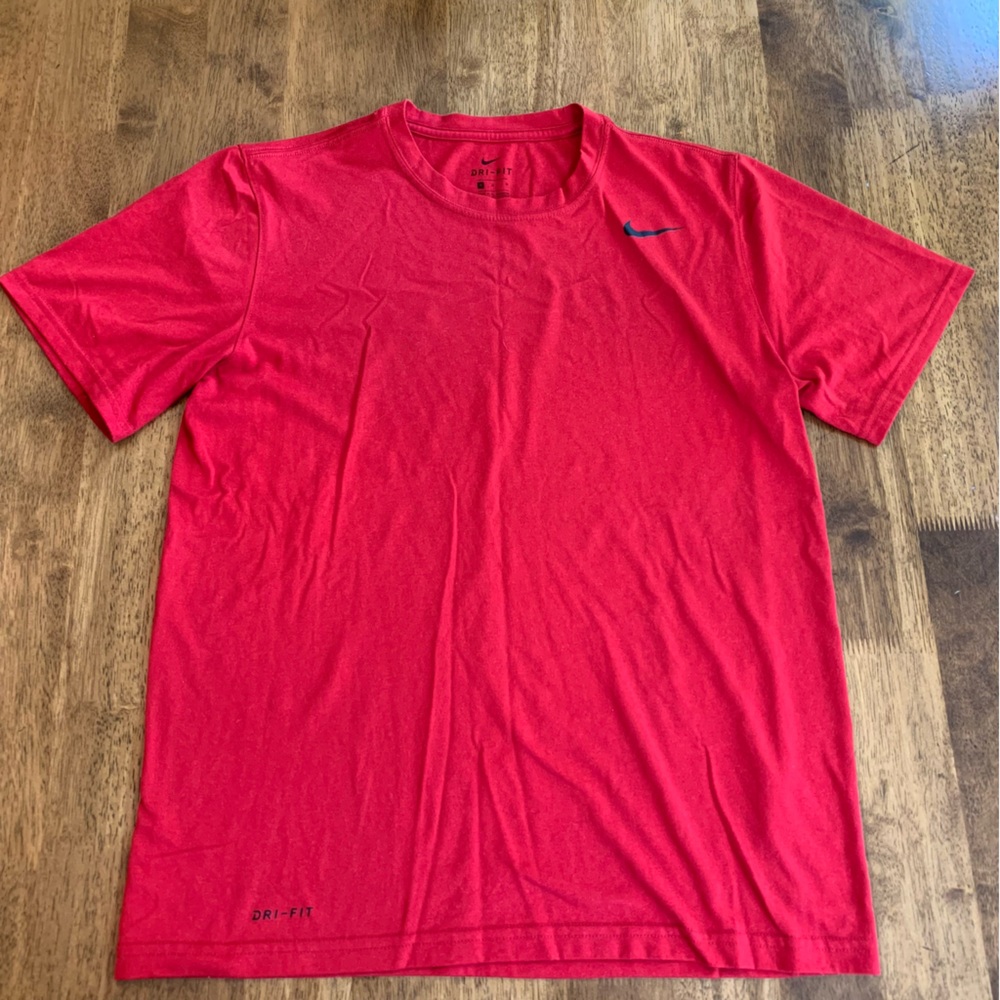 Nike Dri-FIT Red Training Tee (Men’s Size M)